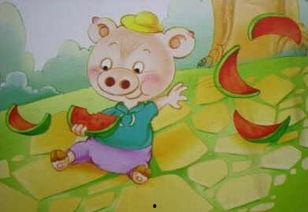 猪吃瓜的素材,趣味横生日常一幕